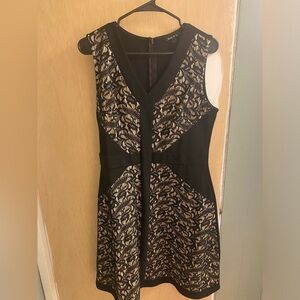 Black dress with lace detail